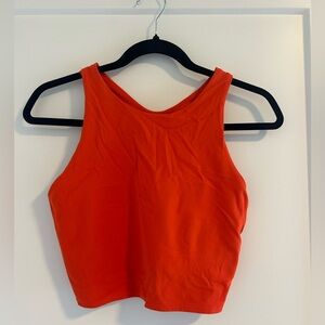 Athleta high neck cropped tank top